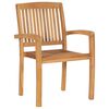 vidaXL Chaises de jardin lot de 2 et coussins rouge Bois teck massif