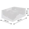 Happy People Housse pour salon de jardin Deluxe 200x160x80 cm gris