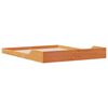 vidaXL Cadre de lit Brun cire 160 x 200 cm Pin massif