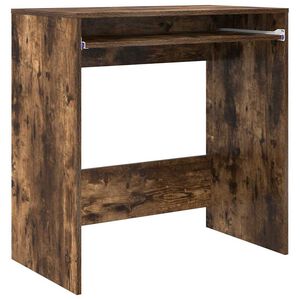 vidaXL Bureau Ch&ecirc;ne fum&eacute; 77,5 x 43 x 79 cm Bois d'ing&eacute;nierie