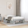 vidaXL Cadre de lit sans matelas gris b&eacute;ton 90x200cm bois d'ing&eacute;nierie