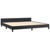 vidaXL Cadre de lit sans matelas noir 200x200 cm similicuir