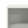 vidaXL Table basse blanc 101,5x50x43,5 cm acier lamin&eacute; &agrave; froid