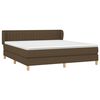 vidaXL Sommier &agrave; lattes de lit avec matelas Marron fonc&eacute; 160x200 cm
