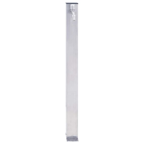 vidaXL Colonne &agrave; eau de jardin 100 cm acier inoxydable carr&eacute;