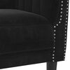 vidaXL Canap&eacute; &agrave; 2 places noir velours