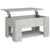vidaXL Table basse gris b&eacute;ton 79x49x41 cm bois d'ing&eacute;nierie