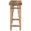 vidaXL Table d'appoint Marron 110 x 35 x 76 cm Bois Recycl&eacute; Solide