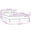 vidaXL Sommier &agrave; lattes de lit et matelas gris clair 140x210cm velours