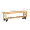 vidaXL Meuble TV 130x30x42 cm Bois de manguier brut