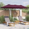vidaXL Parasol de jardin Bordeaux 370 x 197 x 239 cm
