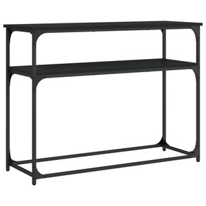 vidaXL Table console noir 100x35,5x75 cm bois d'ing&eacute;nierie