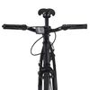 vidaXL V&eacute;lo &agrave; pignon fixe noir et orange 700c 59 cm