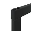 vidaXL Portant de bois de chauffage noir 55x30x61 cm acier
