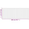 vidaXL Tapis rectangulaire marron fonc&eacute; 80x200 cm bambou
