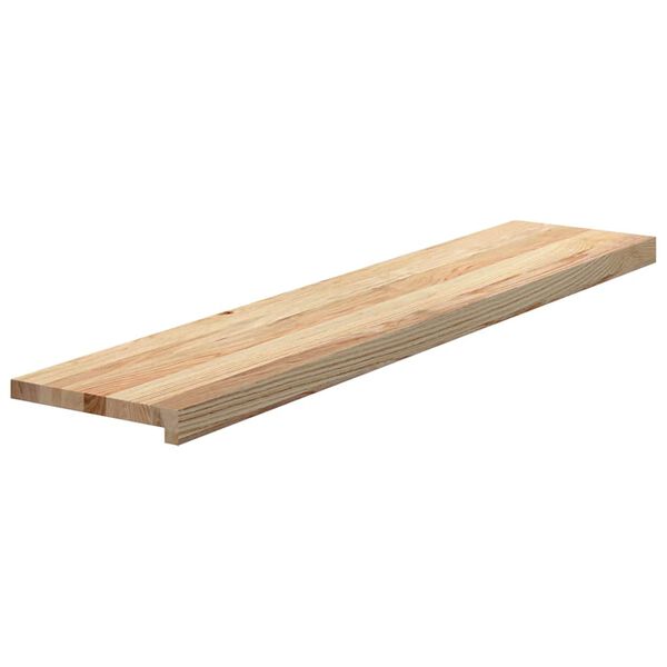 vidaXL Marches d'escalier 12 pcs non trait&eacute; bois ch&ecirc;ne massif