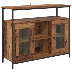 vidaXL Buffet Bois Ancien 100 x 35 x 80 cm Bois d'ing&eacute;nierie