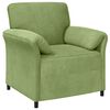 vidaXL Canap&eacute; 1 place Vert clair 88 x 83 x 95 cm Velours