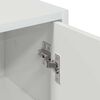 vidaXL Cabinet de salle de bain Blanc brillant 39 x 23,5 x 65 cm