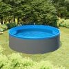 vidaXL Piscine avec &eacute;cumoire suspendue et pompe 350x90 cm Gris