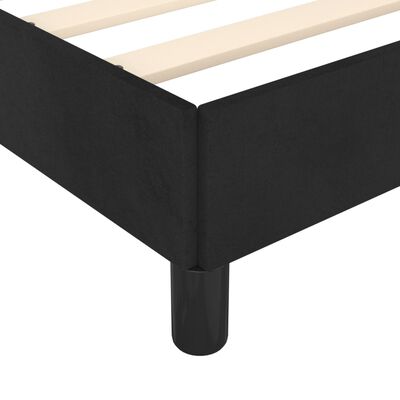 vidaXL Cadre de lit sans matelas noir 90x200 cm velours