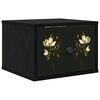 vidaXL Cabinet de chevet mural BREMEN Ch&ecirc;ne noir 36 x 33 x 25 cm