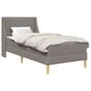 vidaXL Cadre de lit avec matelas 80x 200 cm Housse amovible Taupe