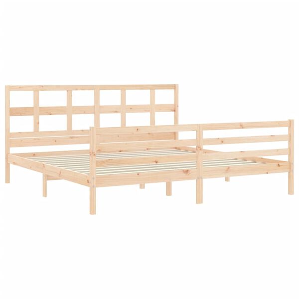 vidaXL Cadre de lit sans matelas bois massif