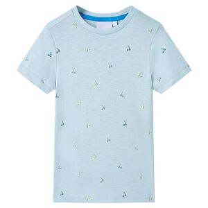 vidaXL T-shirt pour enfants bleu clair 104