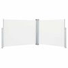vidaXL Auvent lat&eacute;ral r&eacute;tractable Cr&egrave;me 140 x 1000 cm