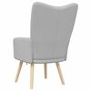 vidaXL Chaise de relaxation gris nuage tissu