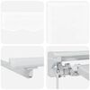 vidaXL Auvent R&eacute;tractable Blanc 400 x 200 cm Polyester et m&eacute;tal