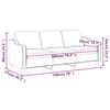 vidaXL Canap&eacute; &agrave; 3 places Taupe 180 cm Tissu