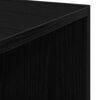 vidaXL &Eacute;tag&egrave;res d'angle Ch&ecirc;ne noir 33 x 33 x 164,5 cm
