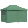 vidaXL Tente de r&eacute;ception pliable escamotable 4 parois lat&eacute;rales vert