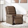 vidaXL Fauteuil inclinable &eacute;lectrique Marron Tissu