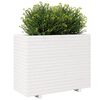 vidaXL Jardini&egrave;re blanc 90x40x72,5 cm bois de pin massif