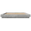 vidaXL Cadre de lit sans matelas gris b&eacute;ton 160x200 cm