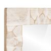 vidaXL Miroir de salle de bain Finition Lavage Blanc 50 x 70 x 2,5 cm