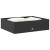 vidaXL Salon de jardin 2 pcs avec coussins R&eacute;sine tress&eacute;e Noir