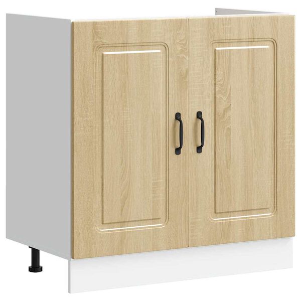vidaXL Armoire de cuisine Kalmar 2 pcs Marron 80 x 46 x 81.5 cm
