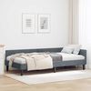 vidaXL Cadre de lit d'angle avec t&ecirc;te de lit Gris fonc&eacute; 80 cm x 200 cm