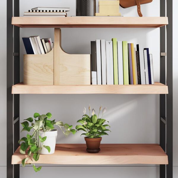 vidaXL &Eacute;tag&egrave;re murale 100x40x(2-6) cm bois de ch&ecirc;ne massif non trait&eacute;
