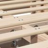 vidaXL Cadre de lit Marron 120 x 190 cm Bois de pin massif