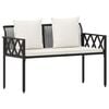 vidaXL Bancs d'ext&eacute;rieur 2 -Seater 116 x 56 x 75 cm polyrotin