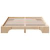 vidaXL Cadre de lit Naturel 150 x 200 cm Pin massif