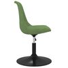 vidaXL Chaises pivotantes &agrave; manger lot de 6 Vert clair Velours