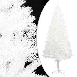 vidaXL Arbre de No&euml;l artificiel aiguilles r&eacute;alistes blanc 240 cm