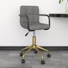 vidaXL Chaises pivotantes &agrave; manger lot de 6 gris clair velours