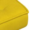 vidaXL Chaise de relaxation avec tabouret jaune velours